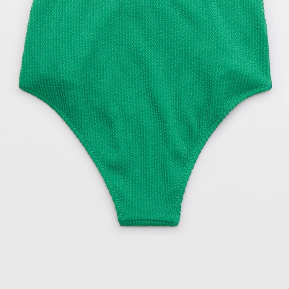 Aerie Crinkle High Waisted Cheeky Bikini Bottom XS NWT - Picture 4 of 7